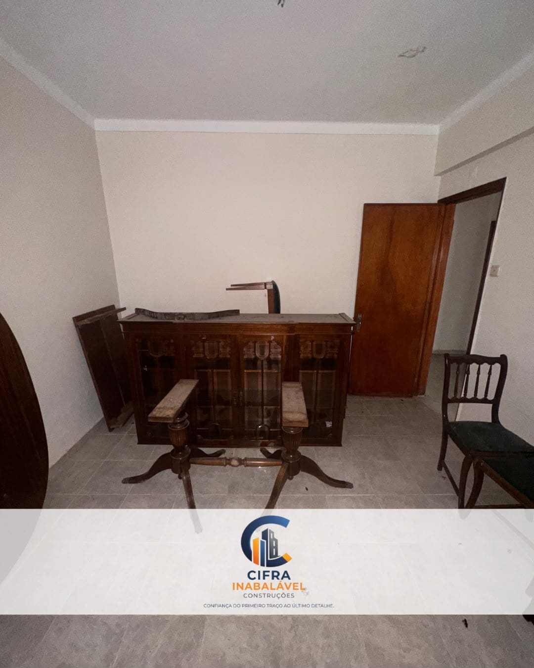 Espaço interior em remodelação